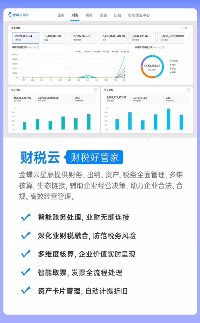 金蝶云星辰財稅云